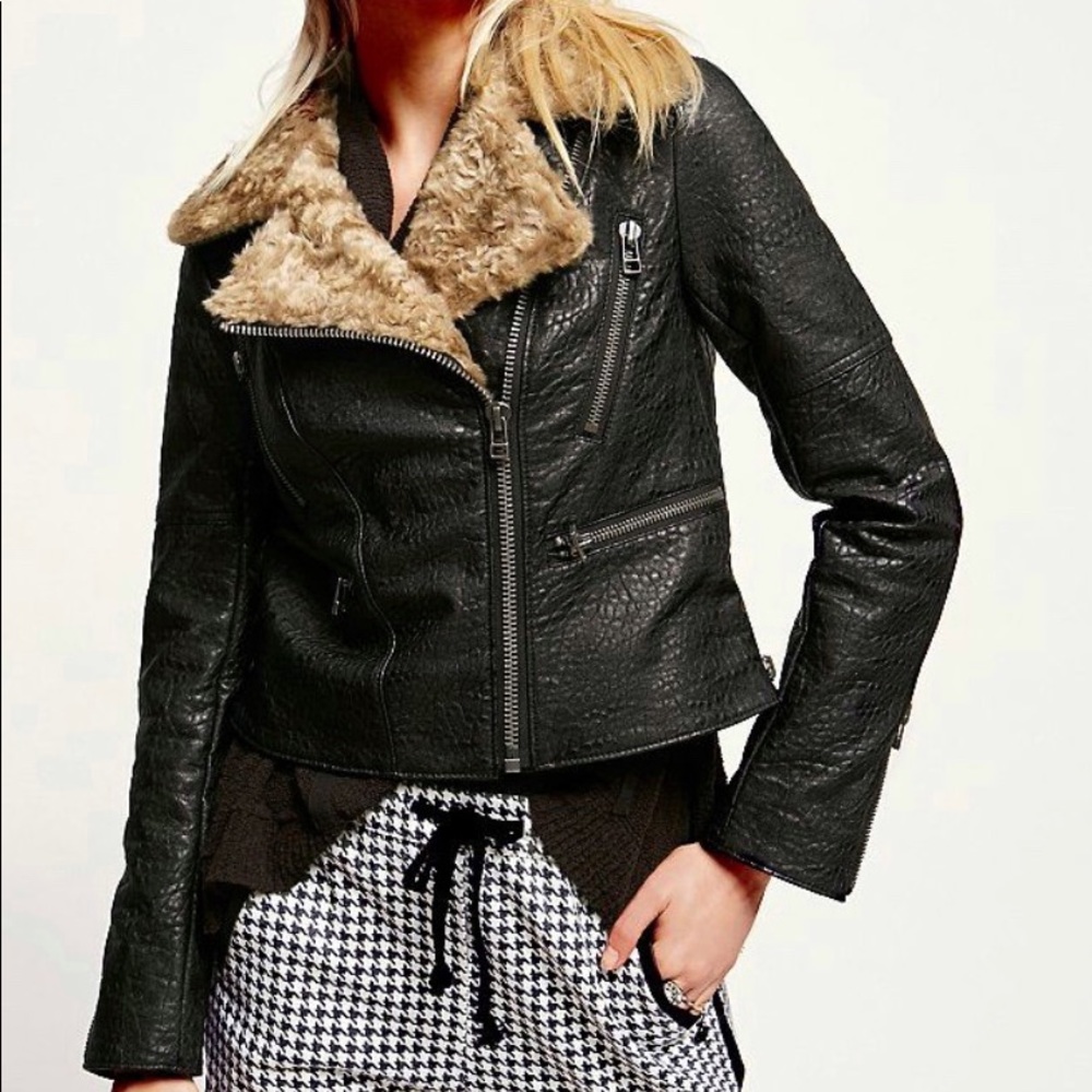 Vegan leather jacket